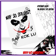 [MAMBY] The Joker Color Sticker 2/Car Sticker/Joker Collection/Ready Stock/laptop sticker/motorcycle
