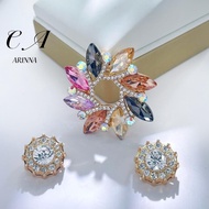 Set haute couture yang bergaya, korsage Arinna Bauhinia, gesper aksesori, gesper pakaian, gesper sel