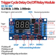 Timer Delay Switch Delay Control Board DC 5V--36V Trigger Cycle Delay Timer Switch Turn On/Off Relay Module with LED Display