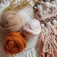 Wool Yarn Loopy Yarn Macrame Weaving/ | Felt needle