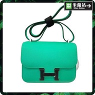 Hermes Constance Epsom B Stamp Silver Buckle Comic Green 0001P9P004