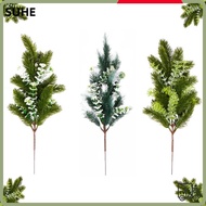 SUHE Christmas Plant, Green Artificial PE Artificial Pine Branches, Creative Christmas Tree Photogra
