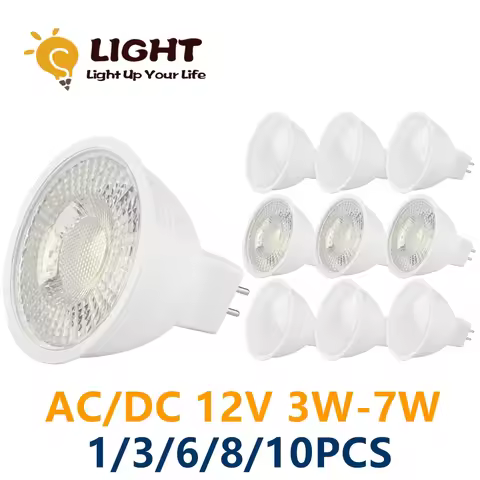 Spot Foco MR16 GU 5.3 AC DC12V 3W 5W 6W 7W Warm White Day Light LED Light Lamp For Home Decoration R