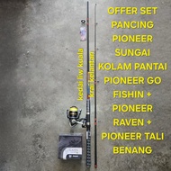 OFFER SET PANCING PIONEER SUNGAI, KOLAM, PANTAI PIONEER GO FISHIN+PIONEER RAVEN+PIONEER TALI BENANG