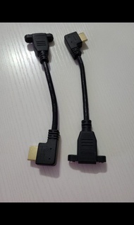 彎頭延長線 HDMI  「公對母」 15cm長  包平郵