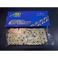 ASD 415 CHAIN 132L 122L RANTAI 415 GOLD CHAIN RANTAI EMAS 415 RACING CHAIN