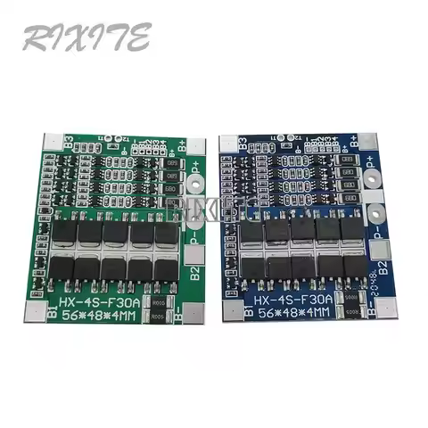 BMS 4S 3.2V 3.7V 30A LiFePO4 / Lithium Battery Charge Protection Board 12.8V 14.4V 18650 32650 Batte