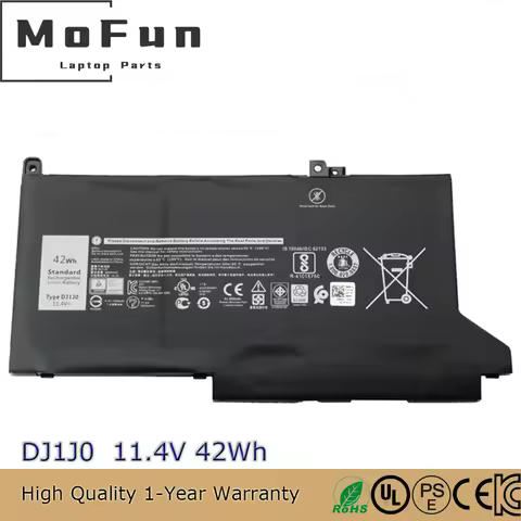 New Original DJ1J0 F3YGT Battery For Dell Latitude 12 7280 7290 13 7380 7390 14 7480 7490