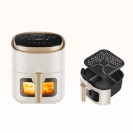 Air Fryer 5/5.5/6/7/8L Knob & Electronic Model 1400W 60min Preset Timer 80-200℃ Temperature Control