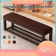 Sofa Shoe Rack Stool Shoe Bench /Bathroom Waterproof Long Sofa Stool Corridor Steel Gym Shoe Changin