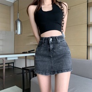 【S5】High Waist A-Line Denim Skort 高腰A字牛仔半身裤裙
