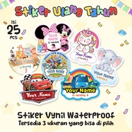 Children's Birthday Stickers, 25 Pcs