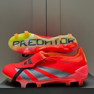Adidas Predator 30 Elite Tongue Solar Red Black Yellow FG H24S Football Shoes