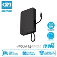 MOMAX IP152 1-Power X Power Bank 3 In 1 20W PD 10000mAh With Built-in USB-C Cable
