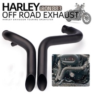Promotion Harley 883 Exhaust Pipe Modified VH Straight Out Exhaust 1200 48 XL883N Ultra Short Exhaus