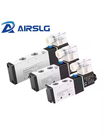 4V210-08 06 Pneumatic Electric Solenoid Valve 5 Way 2 Position Control Air Solenoid Valve 4V110-06 4
