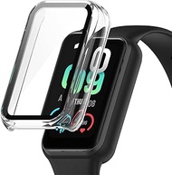 Protective Case for Amazfit Band 7 Case, Hard PC Case Cover with Glass Screen Protector, Anti-Scratc
