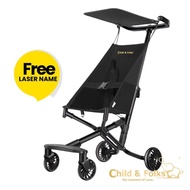 【Pocket】Child & Folks Stroller Baby 2.9kg Max 60kg Foldable boarding Travel Stroller Adjust Height b