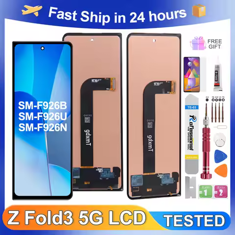 For Samsung Z Fold3 5G For Z Fold3 Tested F926B F926U F926W F926N LCD Display Touch Screen Digitizer