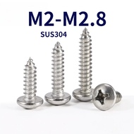 Phillips Pan Head Self Tapping Screw /Screw Plastic Wood| SUS 304 Stainless Steel  | Skru Besi M2/M2