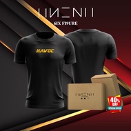 [READY STOCK] BAJU T SHIRT DRYFIT MICROFIBER HAVOC 6IX FI9URE LOGO (T SHIRT LELAKI / UNISEX)
