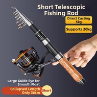 MLZH | Burl Wood Teardrop Wheel Short Spinning Rod