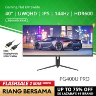 PRISM+ PG400U PRO 40 IPS 144Hz 1ms UWQHD 120% sRGB Adaptive-Sync Pro Gaming Monitor [3440 x 1440]