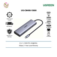 UGREEN USB HUB CM498 USB-C 9 IN 1 DOCKING MULTIFUNCTIONAL ADAPTER HUB UG-CM498-15600