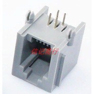 RJ11 Telephone Socket Telephone Microphone Socket Crystal Head Socket 623PCB-6P4C Socket with Side