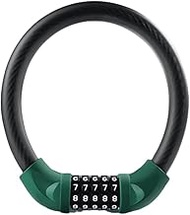 YRHH Ultra-Light And Portable 47cm Bicycle Lock丨Zinc Alloy Locks Cylinder, Anti-Theft 5-Digit Reseta