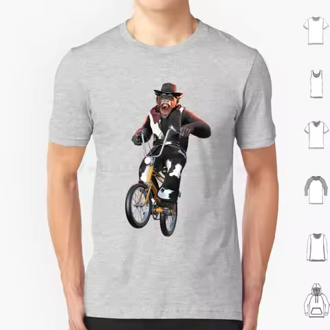 Cowboy T Shirt Men Women Kids 6xl Cowboy Western Cowboy Hat Chaps Chimp Ape Tandem Bikes Banana Bike