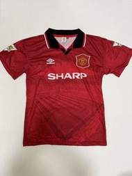 全新曼聯1993-1994復刻版球衣 Manchester United Scholes #24 Jersey