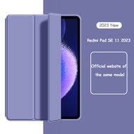 เคสสำหรับ Redmi Pad SE 11 2023 Redmi Pad 10.61นิ้วสามพับ Pu ที่ครอบสำหรับ Xiaomi อัจฉริยะเป็นหนัง Mi Pad 6 6 Pro Pad 5 5 5 5 Pro 11นิ้ว2023 Soft TPU รังผึ้ง Casing Tablet ด้านหลัง