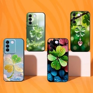 Vivo V27 / V27E case printed with lucky four-leaf clover design