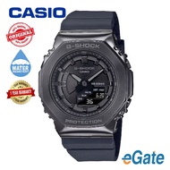 [100% Original] Casio G-Shock GM-S2100B-8A Dark Grey Stainless Steel Case Black Resin Strap Watch
