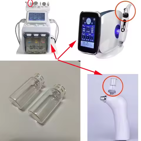 2 set Oxygen Spray Gun Water Oxygen Glass Bottle Accessories For H2O2 Hydro Dermabrasion Machine