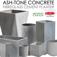 GREY Cement Pot Fibreglass Pot Fiberglass Planter Pot Flower Plant Pot Tree Pot Concrete Pot Outdoor