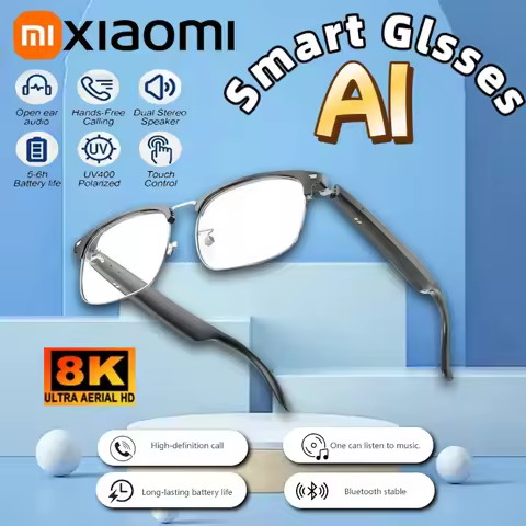 Xiaomi 8K Smart AI Glasses 800W pixel AI Shooting Camera HD Photo Video Voice Call Translation Water