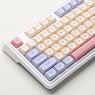 【Keycap only】Marshmallow Keycaps kẹo bông Keycap 132 phím xda hồ sơ PBT nhuộm subbed tối giản cá nhâ