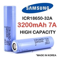 Genuine samsung ICR 18650 32A 3.7V 3200mAh 7A Li-ion Lithium ion Rechargeable High Drain Power drone