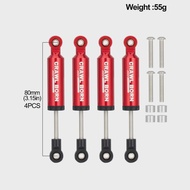 1/10 RC Crawler 4pcs Shock Absorber 70/80/90/100/110mm Metal Spring Suspension for Axial SCX10 TRX4