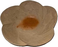 ActFirst Bizen-Yaki Yukiko Akai Flower-esque Low Bowl Hidasuki Hand made Tradtional Japanese Pottery