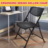 Ergonomic Design Hollow Foldable Chair, Space-Saving Hollow Chair, High Quality PP Foldable Chair