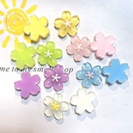 Aksesori DIY Bunga 5 Kelopak Kristal - Lem Krim untuk Stiker Kulkas, Phone Case & Jepit Rambut