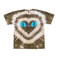 Big Heart Cat T-Shirt V2 Siamese เสื้อยืดผ้าฝ้ายมัดย้อมแมววิเชียรมาศลายหัวใจใหญ่