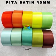 40mm Satin Ribbon 1.5 inch Wide Satin Ribbon/ Gift Ribbon/ Decorative Souvenir Ribbon/ Satin Roll Ri