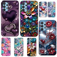 Case For Samsung Galaxy A32 4G 5G Case back Cover A32 5G SM-A326 /A32 4G SM-A325 black tpu love hearts girl pink purple colorful rainbow