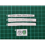 Shoei JF2 & J Stream - Super Flow Dual Liner Black / Sliver / White Sticker Printing Helmet #superfl