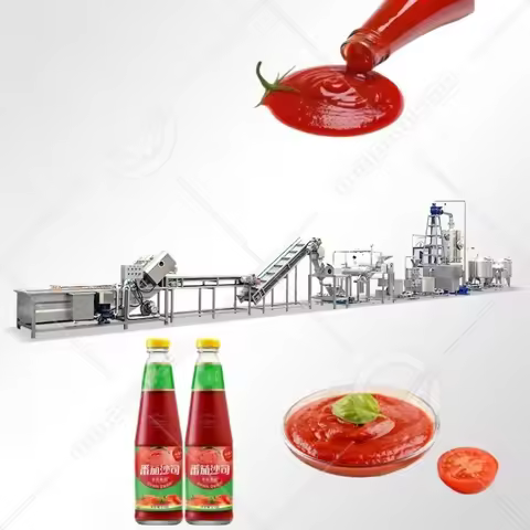 Commercial Tin Tomato Paste Process Machine Small Tomato Puree Make Production Line Price