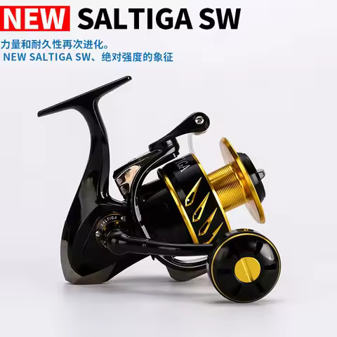 MADMOUSE Saltiga SW4000XG SW6000HG SW10000HG Saltwater Spinning Fishing Reel 11+1 Bearings Spinning 
